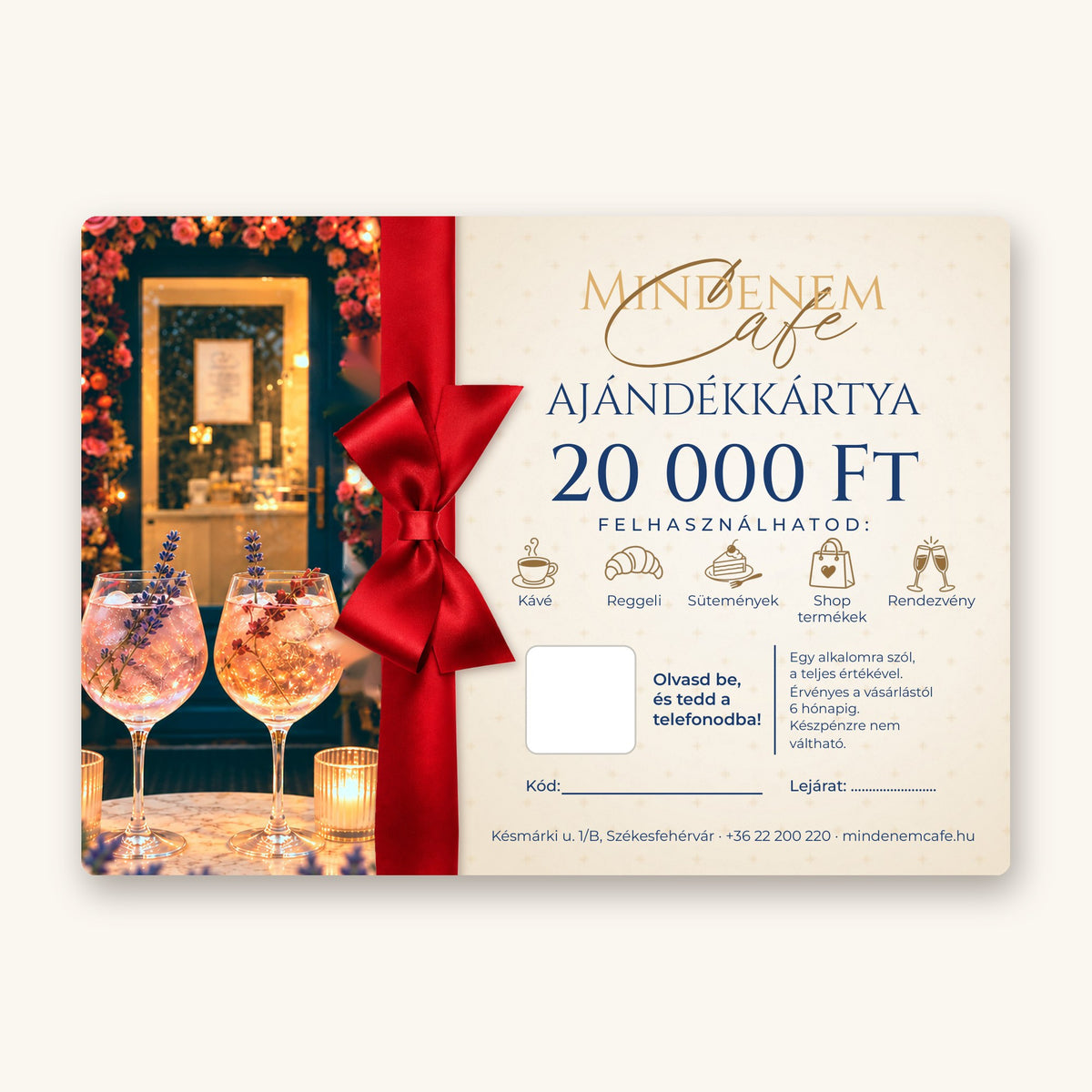 MINDENEM ajándékkártya 20 000 Ft