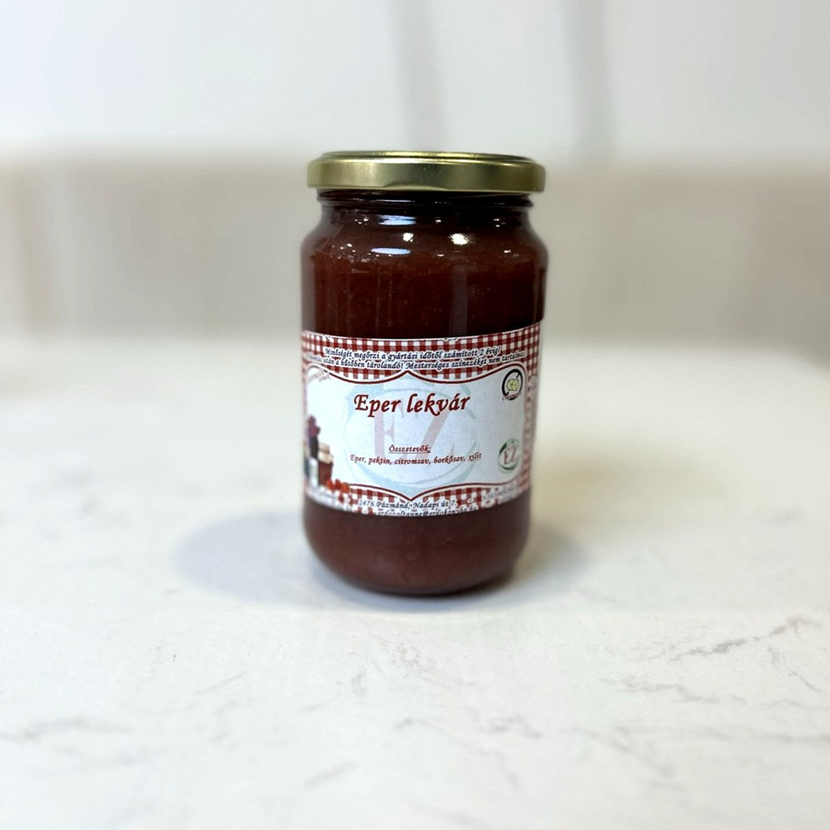 Cukormentes eperlekvár, 370 ml, Mindenem kávézó