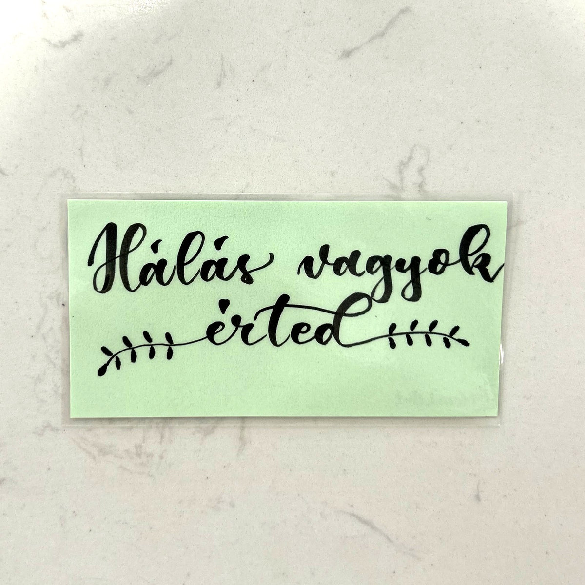 Hálás vagyok érted motivációs könyvjelző, MonikArt