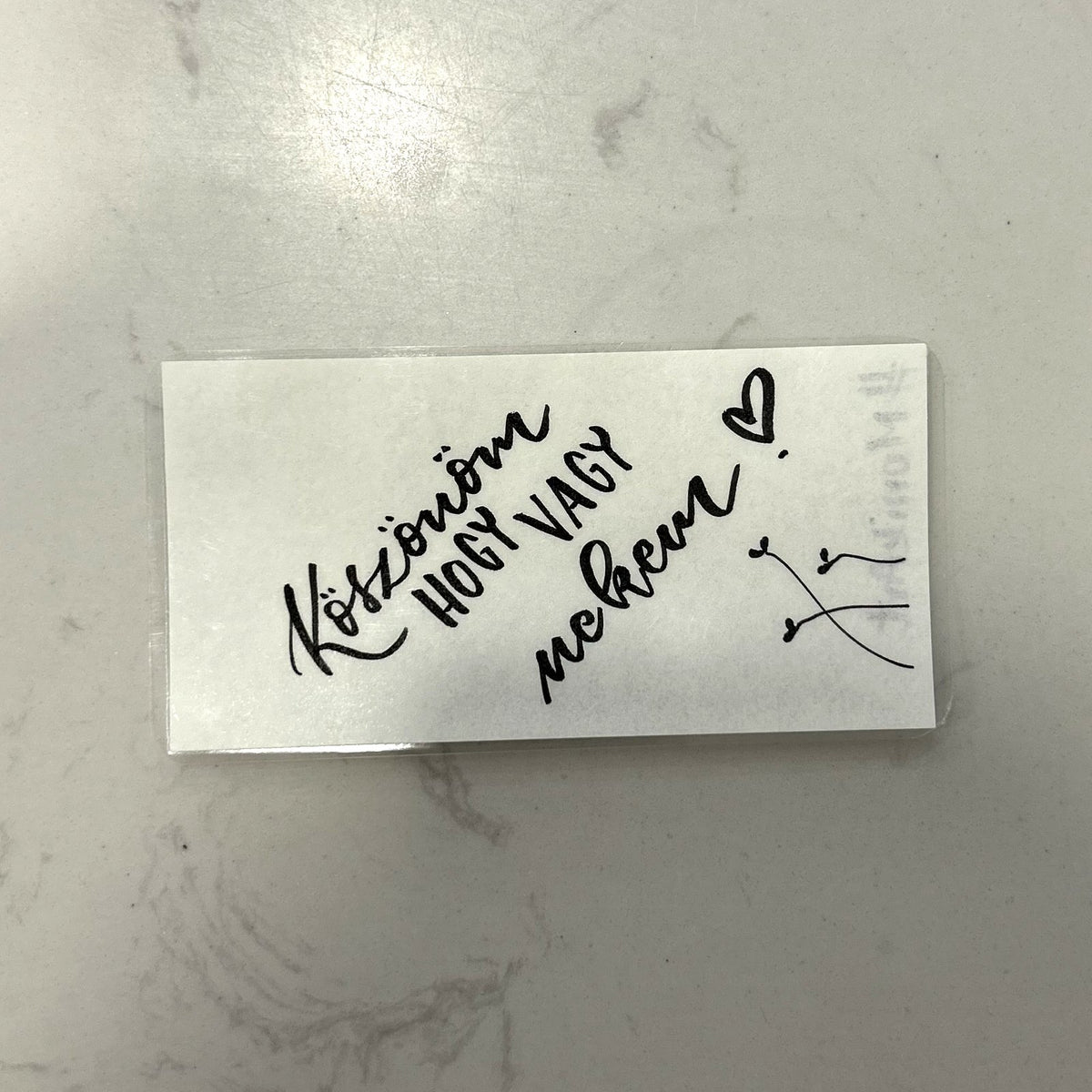 Köszönöm, hogy vagy nekem motivációs könyvjelző, MonikArt