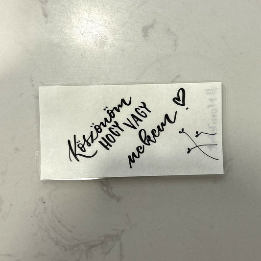 Köszönöm, hogy vagy nekem motivációs könyvjelző, MonikArt