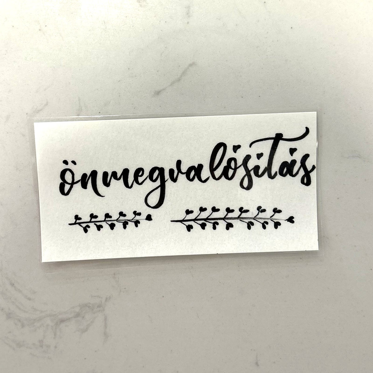 Önmegvalósítás motivációs könyvjelző, MonikArt