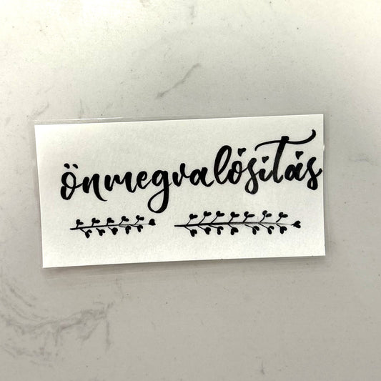 Önmegvalósítás motivációs könyvjelző, MonikArt
