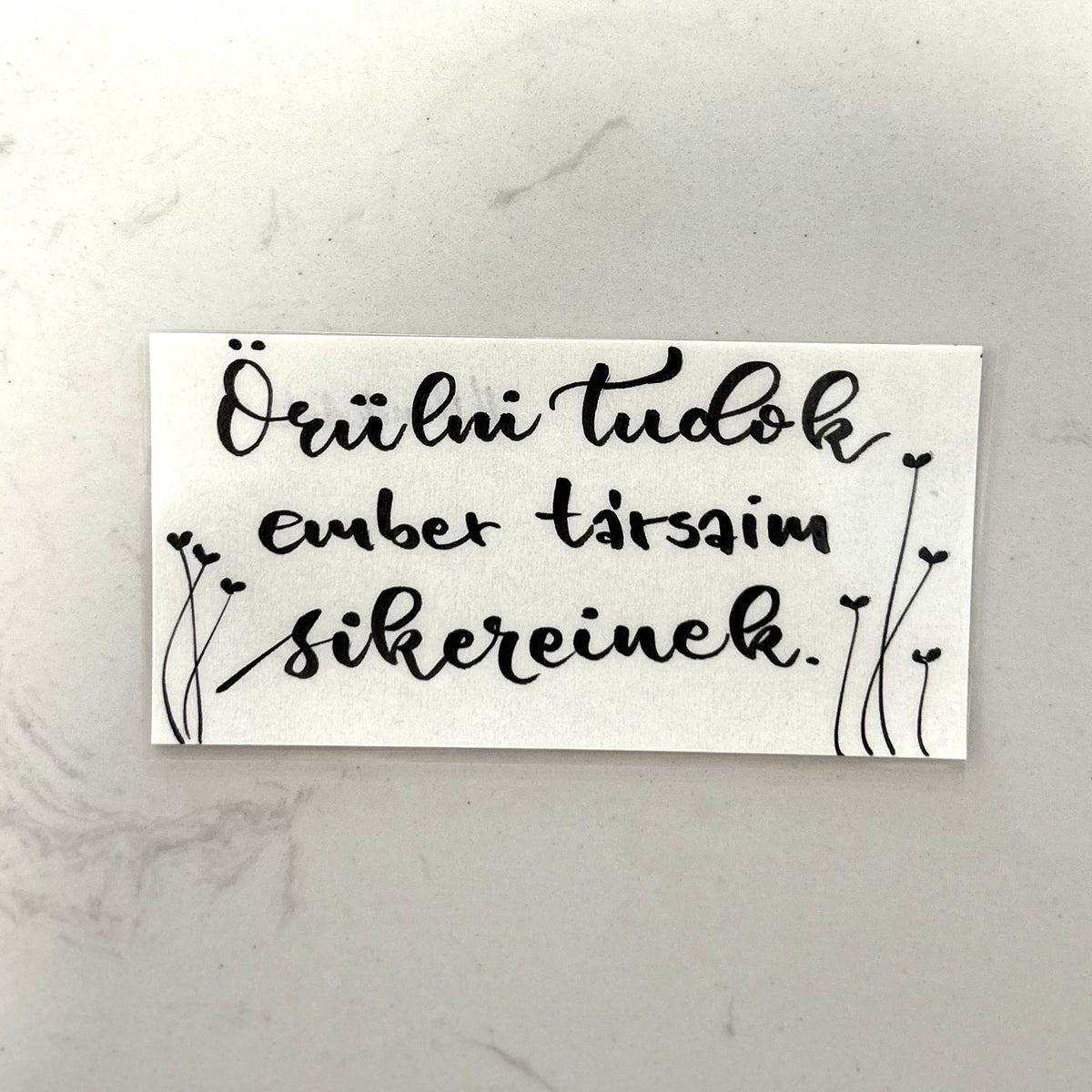 Örülni tudok embertársaim sikereinek motivációs könyvjelző, MonikArt