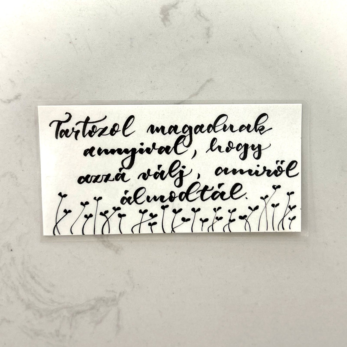 Tartozol magadnak motivációs könyvjelző, MonikArt