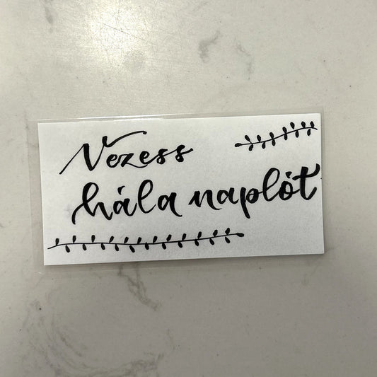 Vezess hálanaplót motivációs könyvjelző, MonikArt